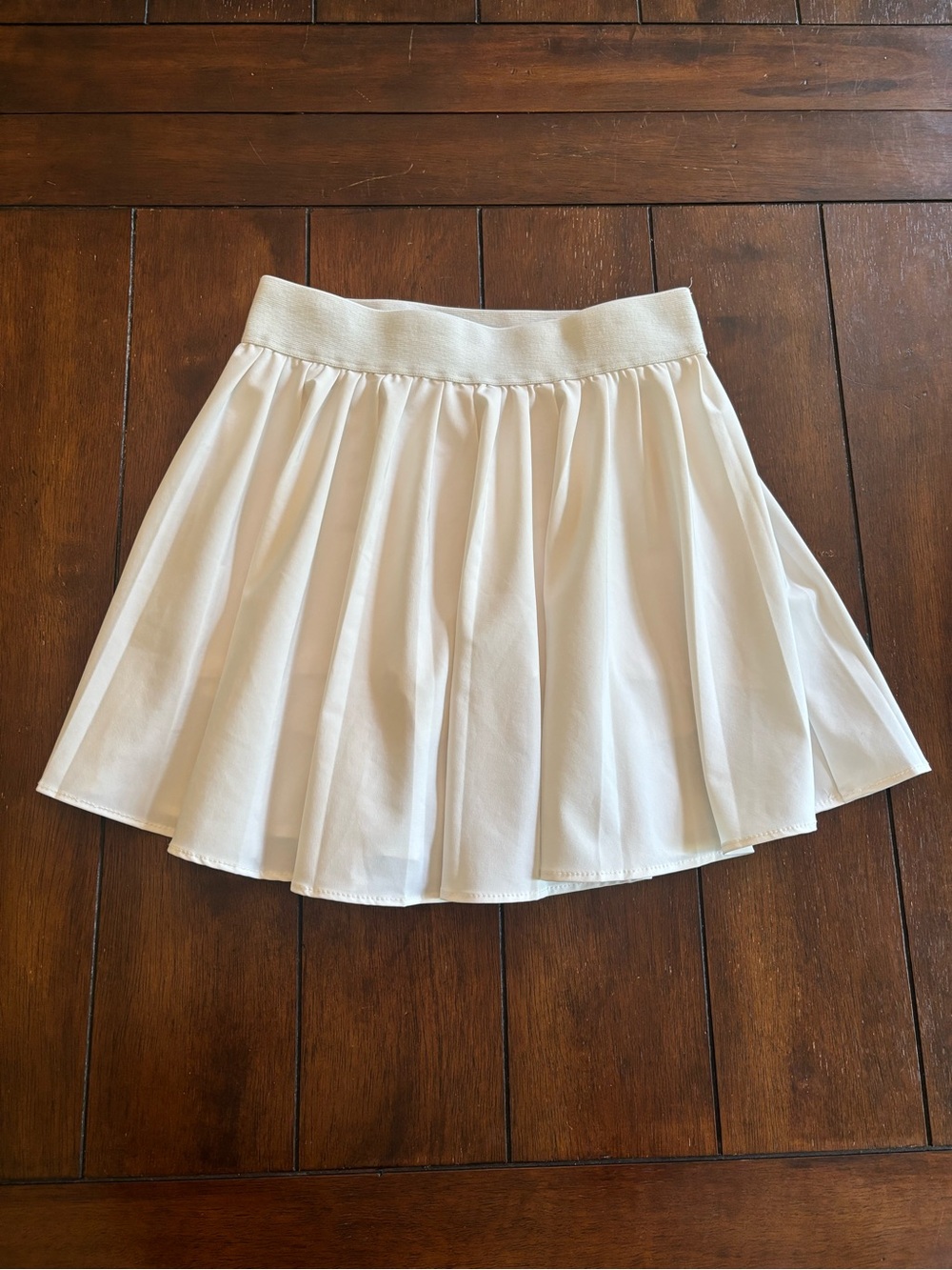 Garage White Pleated Tennis Skirt (Skort)